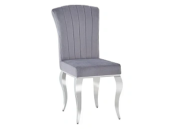 Стул SIGNAL PRINCE Velvet tap. 195 серый/хром