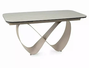 Стол обеденный SIGNAL INFINITY Ceramic бежевый травертин/кашемир 160-240/95