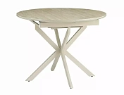 Стол обеденный SIGNAL GASTON Ceramic травертин/кашемир 100-135/100